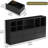 6 Drawers Dresser With 7 Storage Cubbies, LED Chest Of Drawers With Power Outlet-1232146212