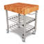 Cucina D'Amico Kitchen Cart with Butcher Block Top