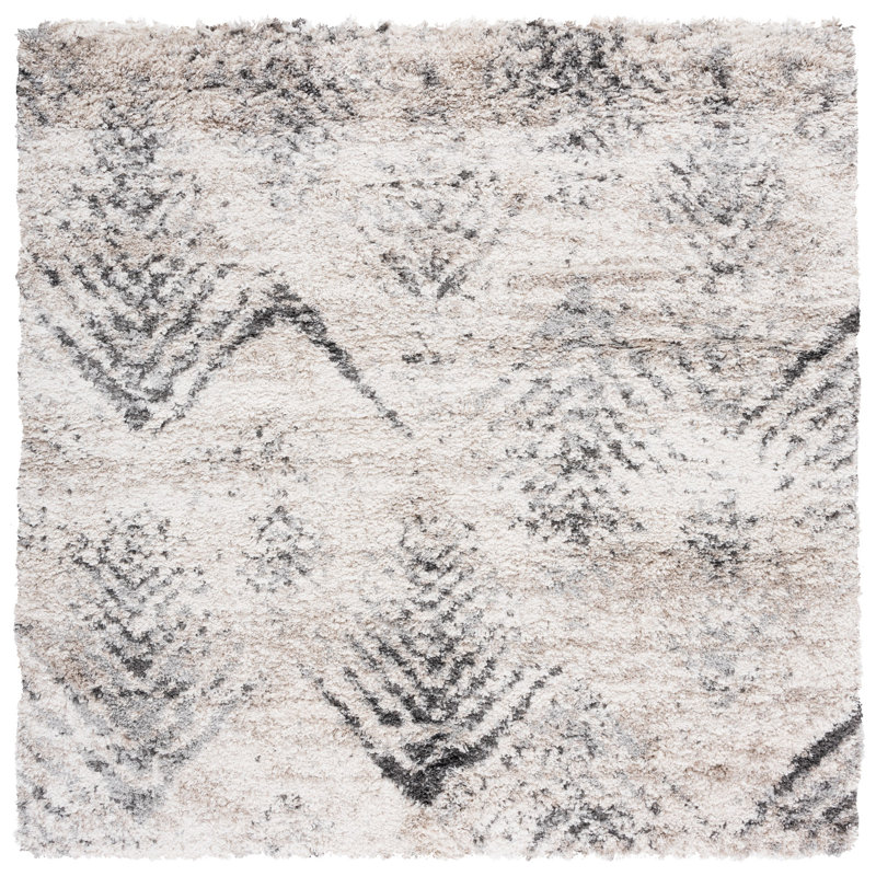 Tapis à motif géométrique Cockrell Performance, Carré 5 pi 3 po