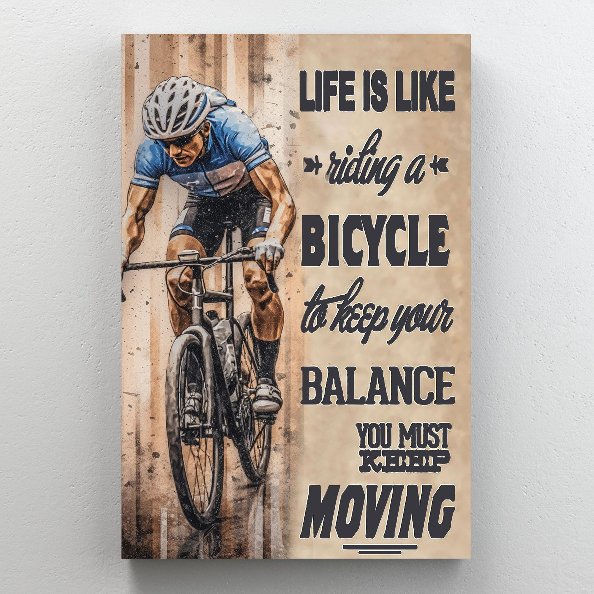 Trinx Ariannah Life Is Like Riding A Bicycle On Canvas Graphic Art ...