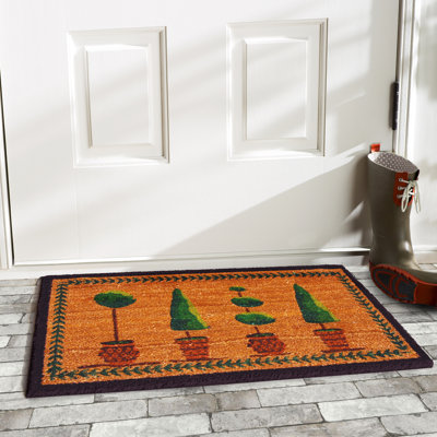 Tapis d'extérieur antidérapant Argyle