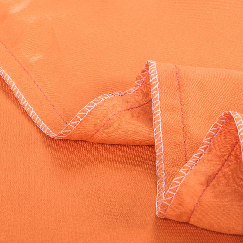 Satin Solid Colour - Set of 2, Standard, Orange