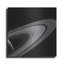  «Saturn-lit Tethys» par la NASA, art mural en métal, 36 po x 36 po-1260618790