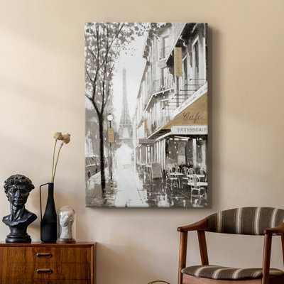 Stroll Through Paris I -Custom Wrapped Gallery Cavas