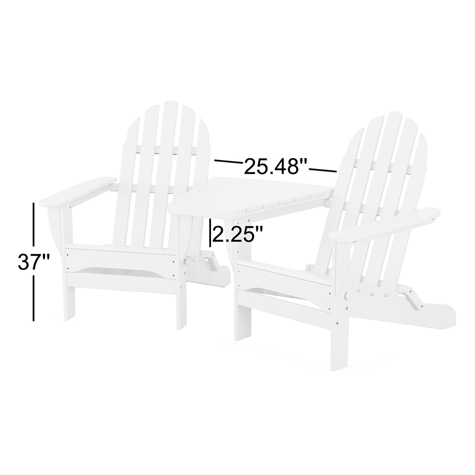 POLYWOOD® Classic Adirondack Chair, Black