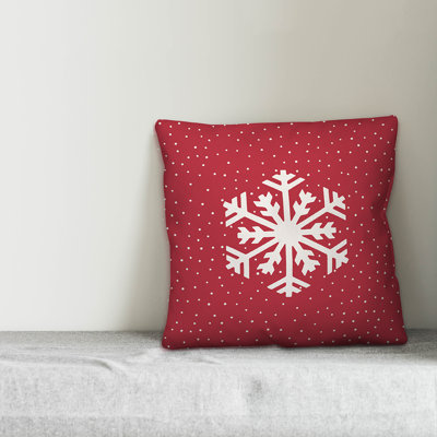  Simple Snowflake Throw Pillow Cover