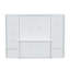 Lit double avec bureau et bibliothèque, blanc - configuration durable et peu encombrante-742061132