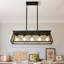 Lustre de ferme 5 lumières pour salle à manger | Luminaire suspendu réglable réglable (sans ampoules incluses)-2125209049