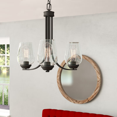 Lustre classique / traditionnel à 3 lumières Preslar