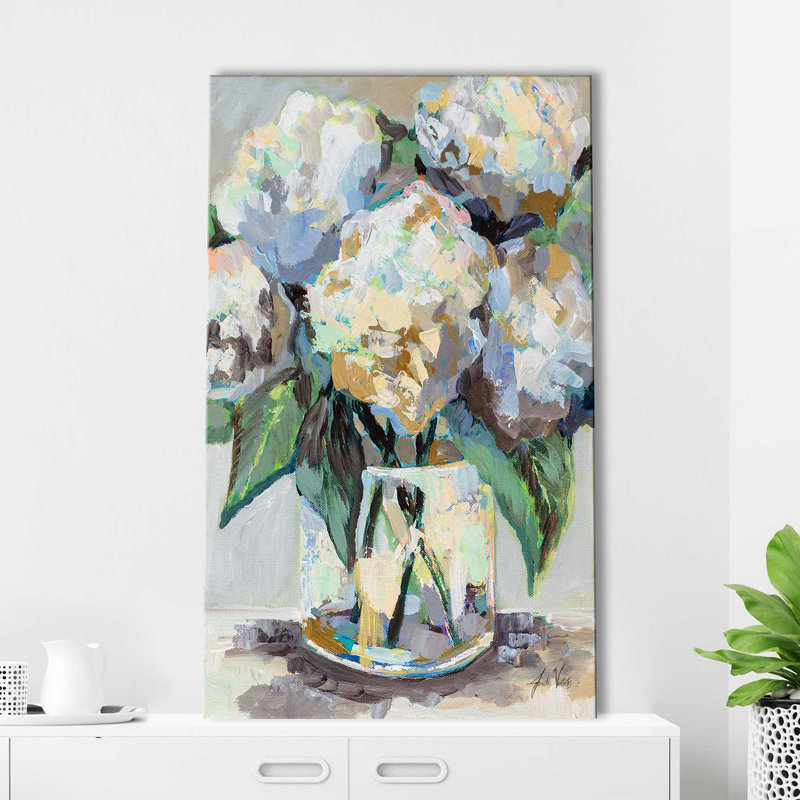 Beach House Bouquet - Peinture, L 28 po x H 48 po, Toile tendue
