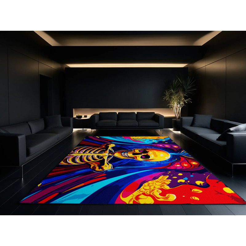 Vibrant Mirage Rug, Square 4'