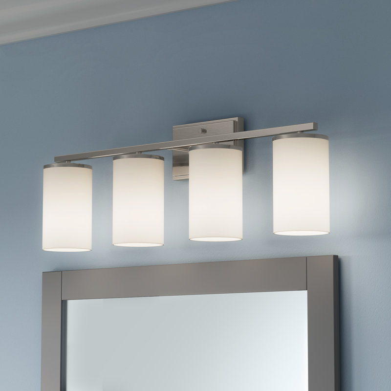 Verlana 27.75" 4-Light Vanity - Brushed Nickel, Brushed Nickel, 27.75" Width, 4 Lights