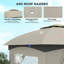 Pavillon de jardin à double toit, pavillon élégant au design, avec rideaux, fenêtres d'églises, pour l'extérieur-129160906