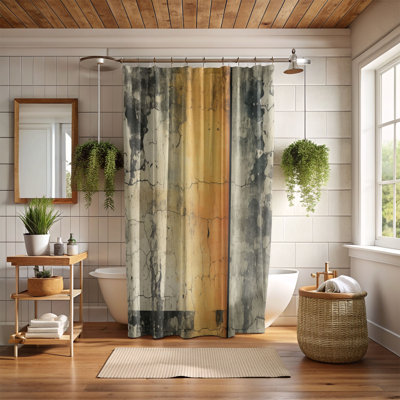 Rideau de douche Grunge Rainbow - Premium