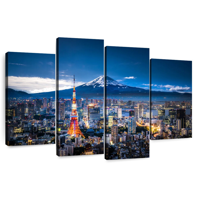 Hannes, tokyo, paysage urbain, H 32 po x l 52 po