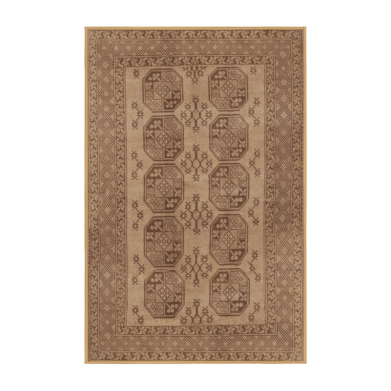 Tapis brun Southwestern, Rectangle 7 pi x 9 pi