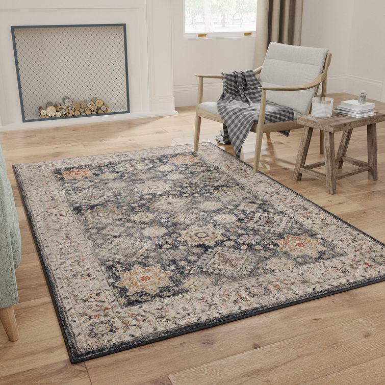 Tapis oriental bleu