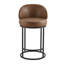 Tabouret de comptoir pivotant 27 po avec structure cylindrique en métal Angelick-116179551-116179549