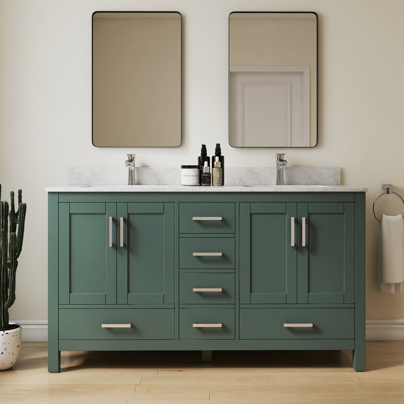 Meuble-lavabo double 60 po Riverford