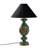 Elegant Green Table Lamp, 19.7 x 19.7 x 29.1 Inches | 100% Polyester Fabric Shade, Ø4.7 x 9.8 Inches | E27 Socket (Max 40W), Stylish Baroque Design | Ideal for Living Room, Bedroom, and Home Office Décor-2039905715
