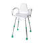 White Modular Adjustable Shower Stool