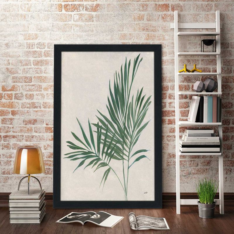 «Palm Botanical IV» par Julia Purinton - impression, H 39,5 po x l 27,5 po x P 0,75 po, Cadre espresso