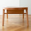 Blanc / pierre frittée couleur bois de cerisier + table basse ovale en bois massif-109242846