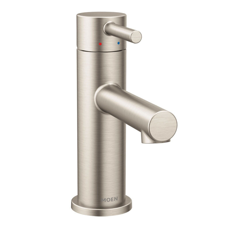 Modern Single-Handle Bathroom Faucet in Sleek Black with Nickel Accents