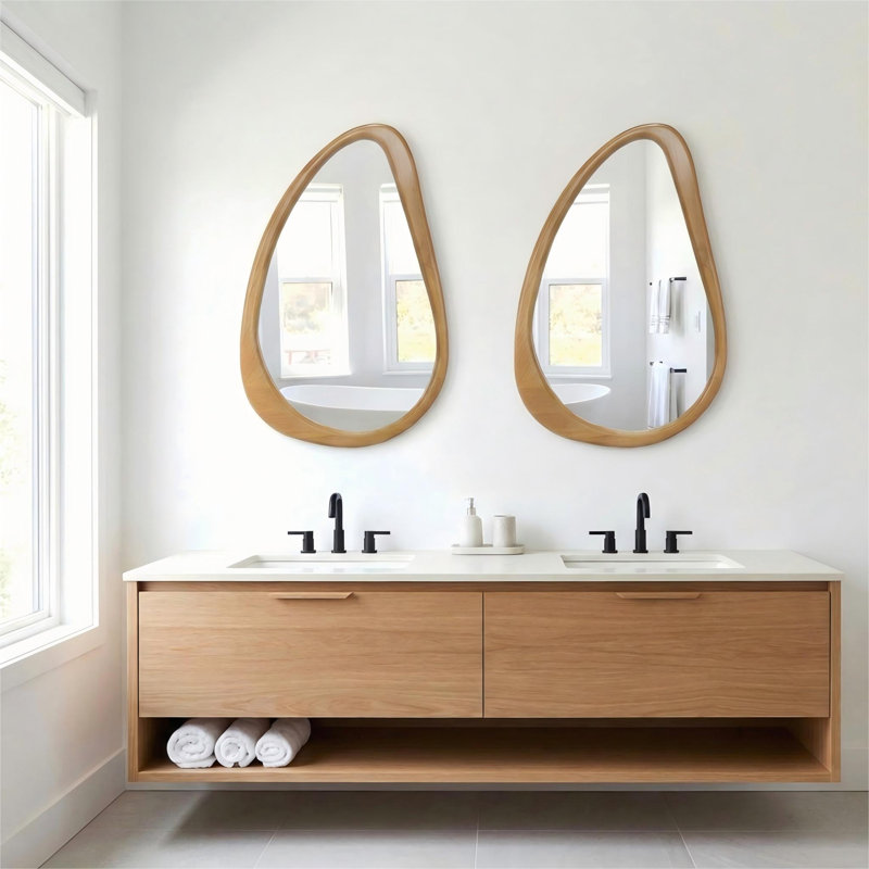 Miroir d'appoint mural pour salle de bain