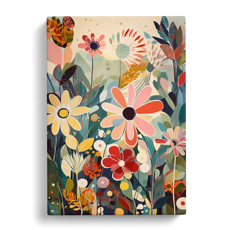 Unique Flowers Vol.1 - Wrapped Canvas, 50cm H x 35cm W x 3cm D
