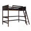 Lit mezzanine simple en bois avec échelle-1998462799