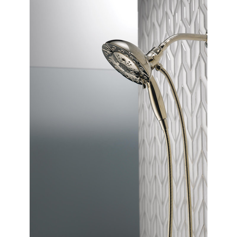1.75 GPM Rain Dual Shower Head with H2Okinetic Technology, Polished Nickel