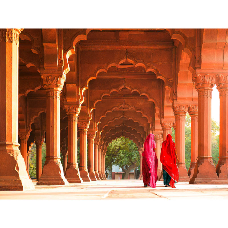 Women In Traditional Dress, India by Pangea Images - Wrapped Canvas Print, 50cm H x 70cm W x 4cm D