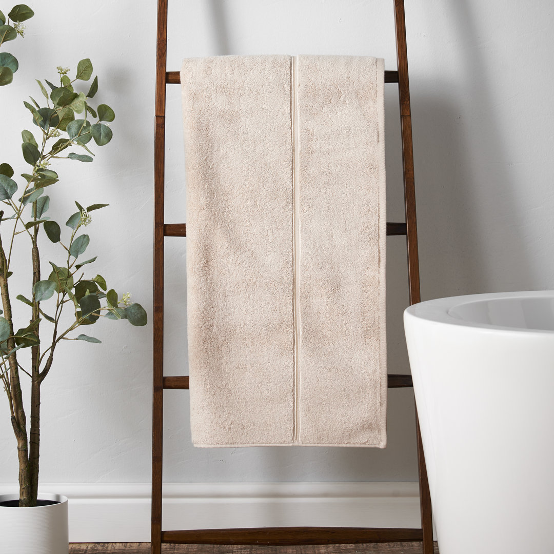 Zero Twist Satin Stitch 100% Cotton Bath Sheet
