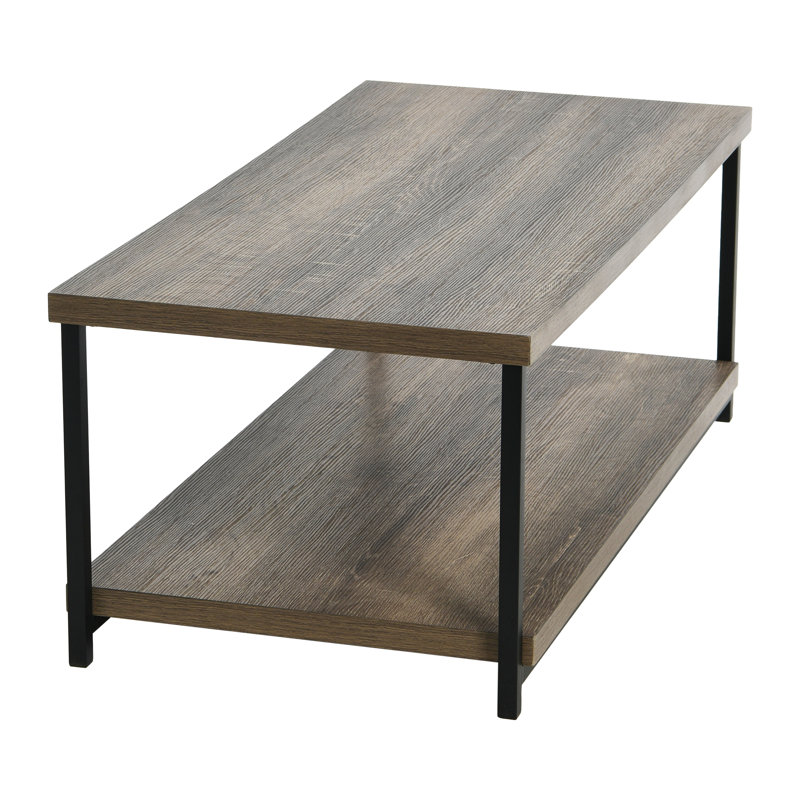 Table basse rectangulaire avec rangement Gateshead Jamestown, Bois de frêne