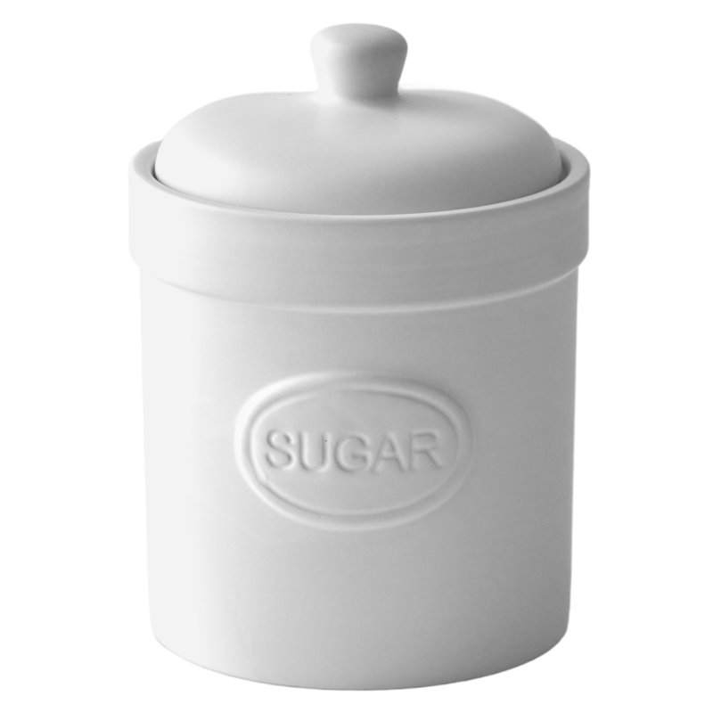 Sugar Canister, White
