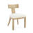 Blaise Modern Rustic Expandable Rubberwood Dining Set