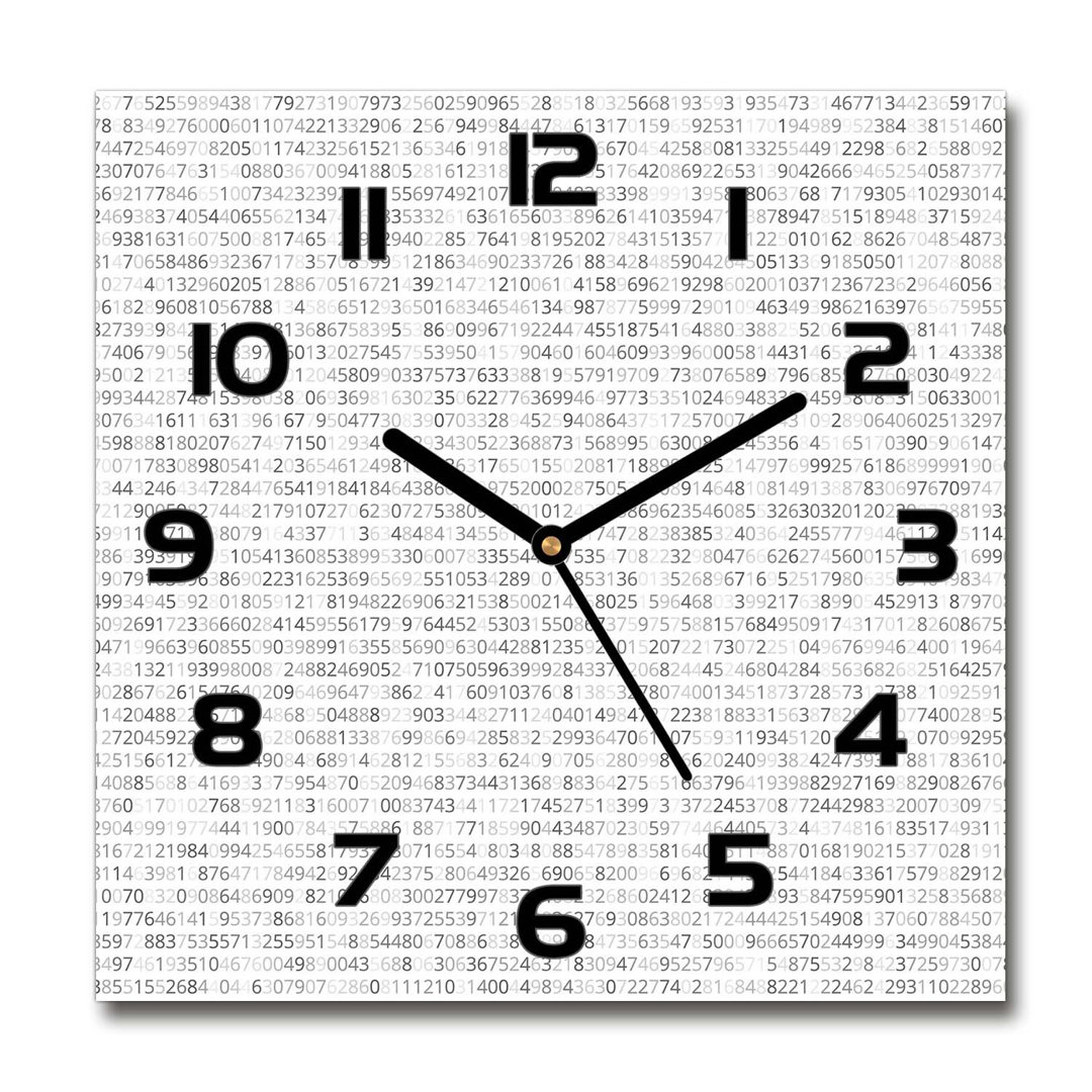 Analoge Wanduhr Binary Code 60 cm Geräuschlos