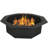  38" Heavy-Duty Octagon Steel Wood-Burning Fire Pit Insert
