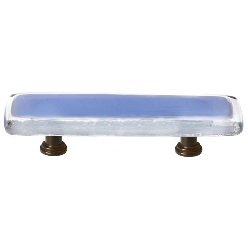 Poignée barre 3 po CTC, Chrome poli, Bleu ciel