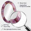 Miroir mural moderne rose et doré Marble River II-336658305