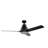 Ankhiale 52 inch Matte Black Indoor/Outdoor Ceiling Fan with Remote Control