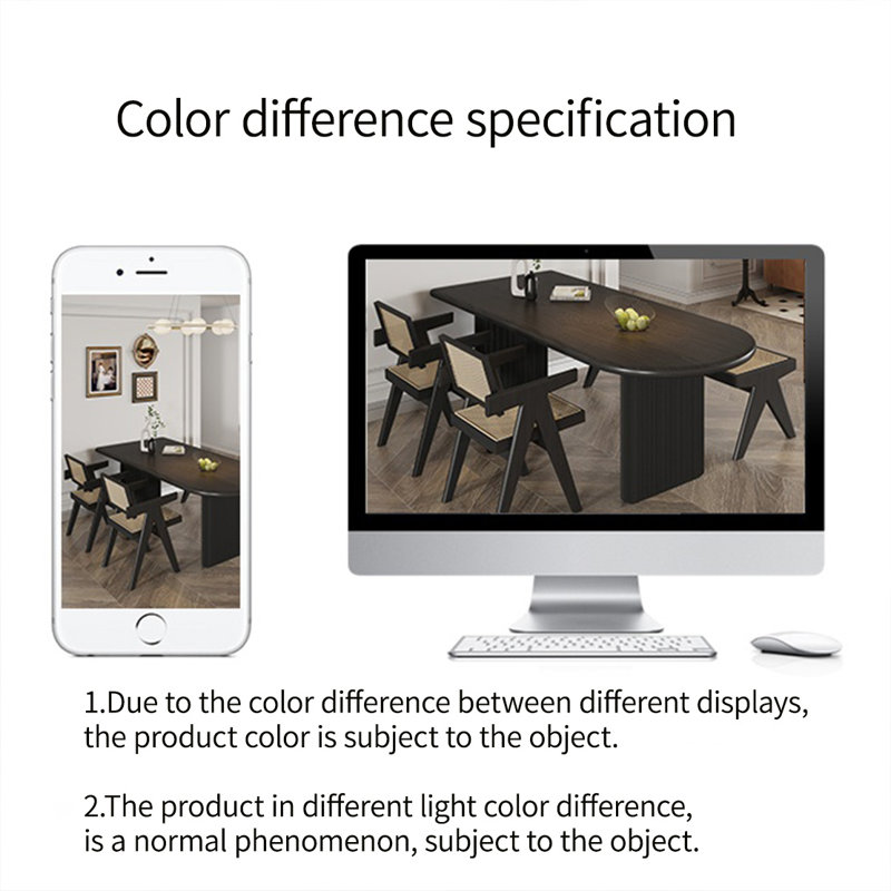 Healthy and natural solid wood dining table, 29.52"H x 62.99"L x 31.49"W