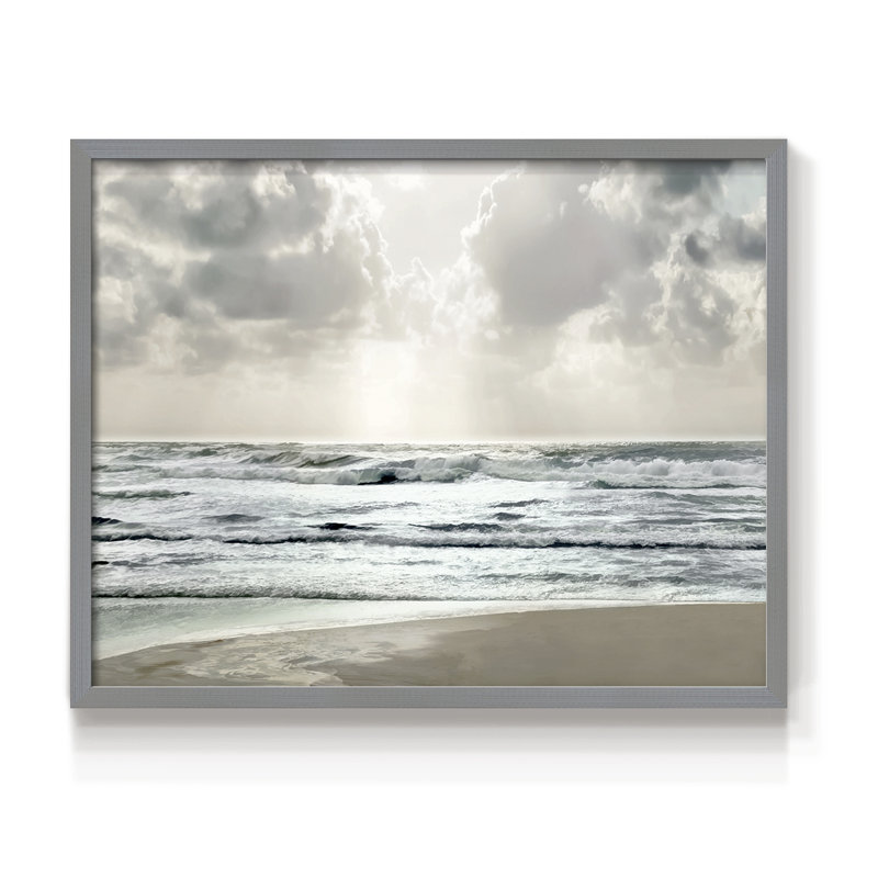 Calm Shores -Framed Print - Restickable