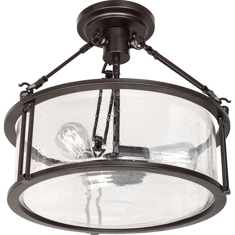 Screven Glass Semi Flush Mount