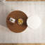Table basse ronde française de style crème français