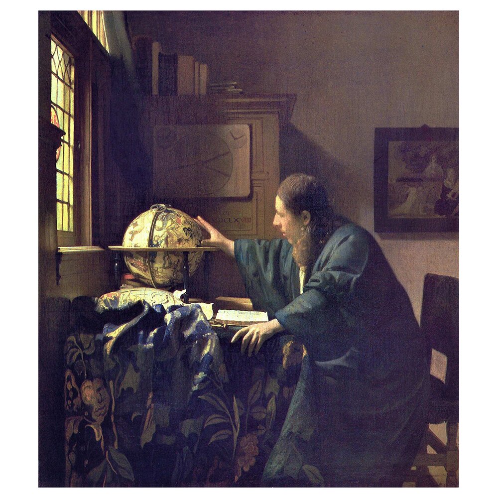 Leinwandbild Der Astronom von Jan Vermeer