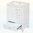 Bathroom Vanity with Ceramic Sink,3 Drawers,Cabinet,and Shelves-2077868160