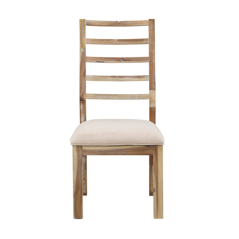 Catcher Upholstered Dining Chairs With Ladder Back