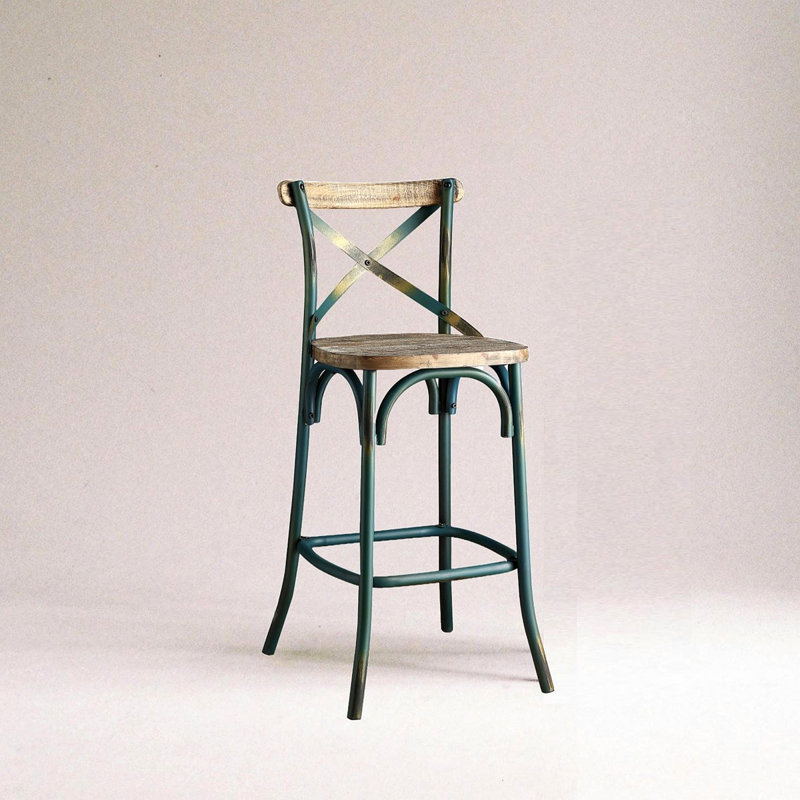 Chaise de bar 1 pièce, Turquoise antique, Turquoise antique